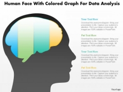 Business Diagram Human Face With Colored Graph For Data Analysis PowerPoint Slide Business Diagram Human Face With Colored Graph For Data Analysis PowerPoint Slide