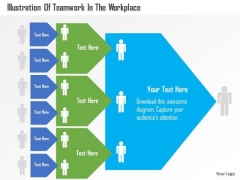 Business Diagram Illustration Of Teamwork In The Workplace Presentation Template Business Diagram Illustration Of Teamwork In The Workplace Presentation Template