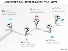 Business Diagram Linear Sequential Timeline Diagram With Screws PowerPoint Template Business Diagram Linear Sequential Timeline Diagram With Screws PowerPoint Template