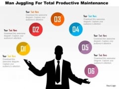 Business Diagram Man Juggling For Total Productive Maintenance Presentation Template Business Diagram Man Juggling For Total Productive Maintenance Presentation Template