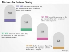 Business Diagram Milestones For Business Planning Presentation Template