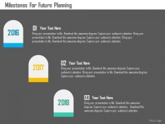 Business Diagram Milestones For Future Planning Presentation Template