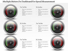 Business Diagram Multiple Meters On Dashboard For Speed Measurement PowerPoint Slide Business Diagram Multiple Meters On Dashboard For Speed Measurement PowerPoint Slide