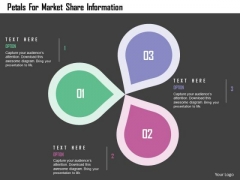 Business Diagram Petals For Market Share Information Presentation Template