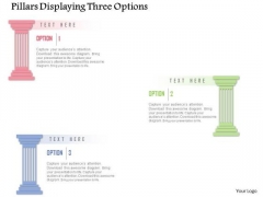 Business Diagram Pillars Displaying Three Options Presentation Template Business Diagram Pillars Displaying Three Options Presentation Template