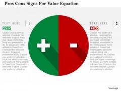 Business Diagram Pros Cons Signs For Value Equation Presentation Template Business Diagram Pros Cons Signs For Value Equation Presentation Template