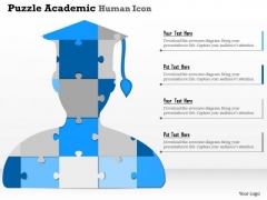 Business Diagram Puzzle Academic Human Icon Presentation Template
