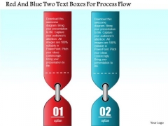 Business Diagram Red And Blue Two Text Boxes For Process Flow Presentation Template Business Diagram Red And Blue Two Text Boxes For Process Flow Presentation Template
