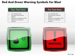 Business Diagram Red And Green Warning Symbols For Blast Presentation Template Business Diagram Red And Green Warning Symbols For Blast Presentation Template