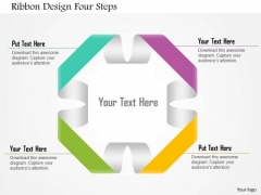 Business Diagram Ribbon Design Four Steps Presentation Template Business Diagram Ribbon Design Four Steps Presentation Template