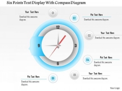 Business Diagram Six Points Text Display With Compass Diagram Presentation Template Business Diagram Six Points Text Display With Compass Diagram Presentation Template