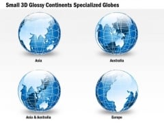Business Diagram Small 3d Glossy Continents Specialized Globes Presentation Template Business Diagram Small 3d Glossy Continents Specialized Globes Presentation Template