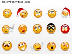 Business Diagram Smiley Funny Face Icons Presentation Template Business Diagram Smiley Funny Face Icons Presentation Template