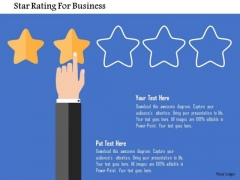 Business Diagram Star Rating For Business Presentation Template