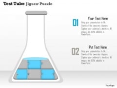 Business Diagram Test Tube Jigsaw Puzzle Conceptual Presentation Template Business Diagram Test Tube Jigsaw Puzzle Conceptual Presentation Template