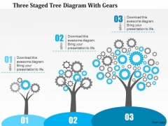 Business Diagram Three Staged Tree Diagram With Gears Presentation Template Business Diagram Three Staged Tree Diagram With Gears Presentation Template