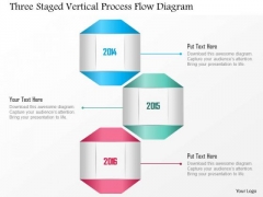 Business Diagram Three Staged Vertical Process Flow Diagram Presentation Template