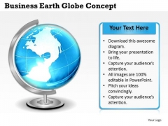 Business Earth Globe Concept PowerPoint Presentation Template