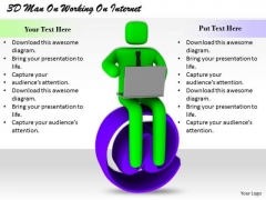 Business Expansion Strategy 3d Man Working Internet Character Business Expansion Strategy 3d Man Working Internet Character