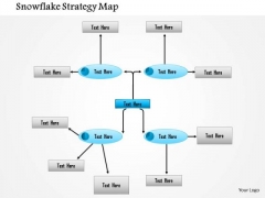 Business Framework Snowflake Strategy Map PowerPoint Presentation