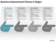 Business Improvement Process 4 Stages Ppt Plan PowerPoint Templates