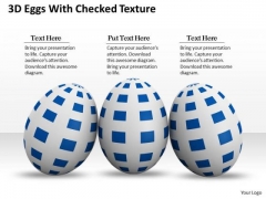 Business Integration Strategy 3d Eggs With Checked Texture Icons Business Integration Strategy 3d Eggs With Checked Texture Icons