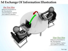 Business Integration Strategy 3d Exchange Of Information Illustration Character Models Business Integration Strategy 3d Exchange Of Information Illustration Character Models