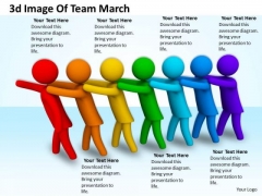 Business Integration Strategy 3d Image Of Team March Character Models Business Integration Strategy 3d Image Of Team March Character Models