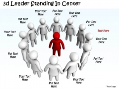 Business Intelligence Strategy 3d Leader Standing Center Concept Statement Business Intelligence Strategy 3d Leader Standing Center Concept Statement