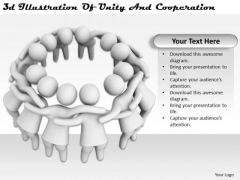 Business Management Strategy 3d Illustration Of Unity And Cooperation Concepts