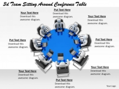 Business Management Strategy 3d Team Sitting Around Conference Table Adaptable Concepts Business Management Strategy 3d Team Sitting Around Conference Table Adaptable Concepts
