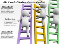 Business Marketing Strategy 3d People Climbing Career Ladders Character Modeling Business Marketing Strategy 3d People Climbing Career Ladders Character Modeling