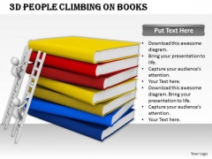 Business Marketing Strategy 3d People Climbing On Books Character Modeling Business Marketing Strategy 3d People Climbing On Books Character Modeling
