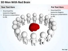 Business People 3d Men With Red Brain PowerPoint Templates Ppt Backgrounds For Slides Business People 3d Men With Red Brain PowerPoint Templates Ppt Backgrounds For Slides