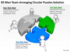 Business People Clip Art 3d Men Team Arranging Circular Puzzles Solution PowerPoint Slides Business People Clip Art 3d Men Team Arranging Circular Puzzles Solution PowerPoint Slides