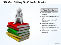 Business People Clipart 3d Man Sitting On Colorful Books PowerPoint Templates Business People Clipart 3d Man Sitting On Colorful Books PowerPoint Templates
