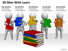 Business People Pictures 3d Men With Learn PowerPoint Templates Business People Pictures 3d Men With Learn PowerPoint Templates