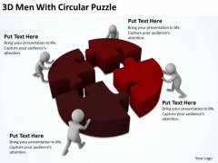 Business Persons 3d Men With Circular Puzzle PowerPoint Slides Business Persons 3d Men With Circular Puzzle PowerPoint Slides
