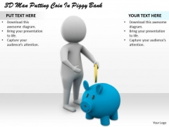 Business Plan Strategy 3d Man Putting Coin Piggy Bank Character Models Business Plan Strategy 3d Man Putting Coin Piggy Bank Character Models
