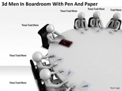 Business Plan Strategy 3d Men Boardroom With Pen And Paper Concept Business Plan Strategy 3d Men Boardroom With Pen And Paper Concept