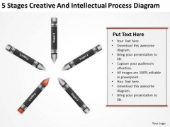 Business Process Flowchart Stages Creative And Intellectual Diagram Ppt PowerPoint Templates