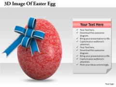 Business Strategy 3d Image Of Easter Egg Stock Images