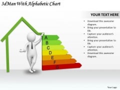 Business Strategy 3d Man With Alphabetic Chart Adaptable Concepts Business Strategy 3d Man With Alphabetic Chart Adaptable Concepts