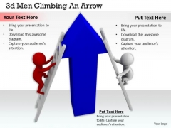 Business Strategy 3d Men Climbing An Arrow Concept Statement Business Strategy 3d Men Climbing An Arrow Concept Statement