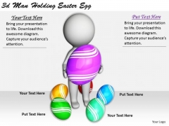 Business Strategy And Policy 3d Man Holding Easter Egg Concepts Business Strategy And Policy 3d Man Holding Easter Egg Concepts
