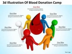 Business Strategy Consultant 3d Illustration Of Blood Donation Camp Adaptable Concepts