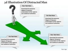 Business Strategy Consultant 3d Illustration Of Distracted Man Adaptable Concepts Business Strategy Consultant 3d Illustration Of Distracted Man Adaptable Concepts