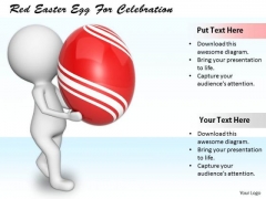 Business Strategy Examples Red Easter Egg For Celebration 3d Characters Business Strategy Examples Red Easter Egg For Celebration 3d Characters