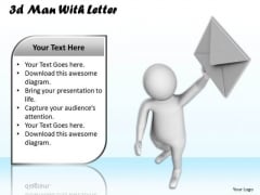 Business Strategy Execution 3d Man With Letter Concepts