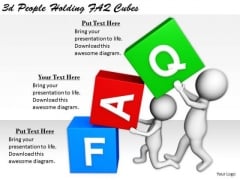 Business Strategy Execution 3d People Holding Faq Cubes Concept Statement Business Strategy Execution 3d People Holding Faq Cubes Concept Statement